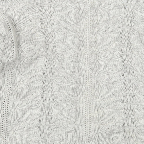 Primark Womens Grey V-Neck  Acrylic Cardigan Jumper Size 10