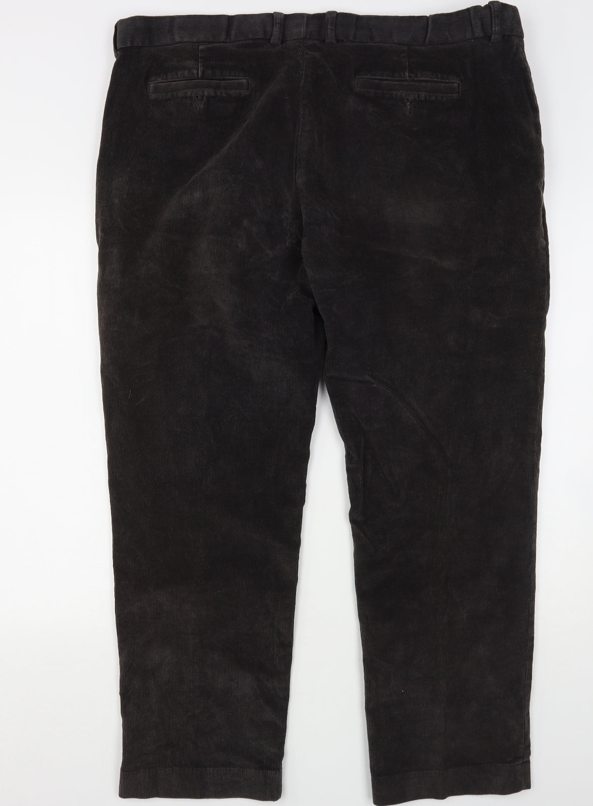 Dunnes Stores Mens Black  Cotton Trousers  Size 44 L28 in Regular