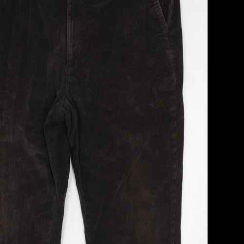 Dunnes Stores Mens Black  Cotton Trousers  Size 44 L28 in Regular