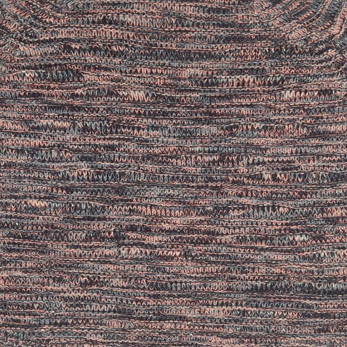 BHS Womens Multicoloured Round Neck  Acrylic Pullover Jumper Size 16