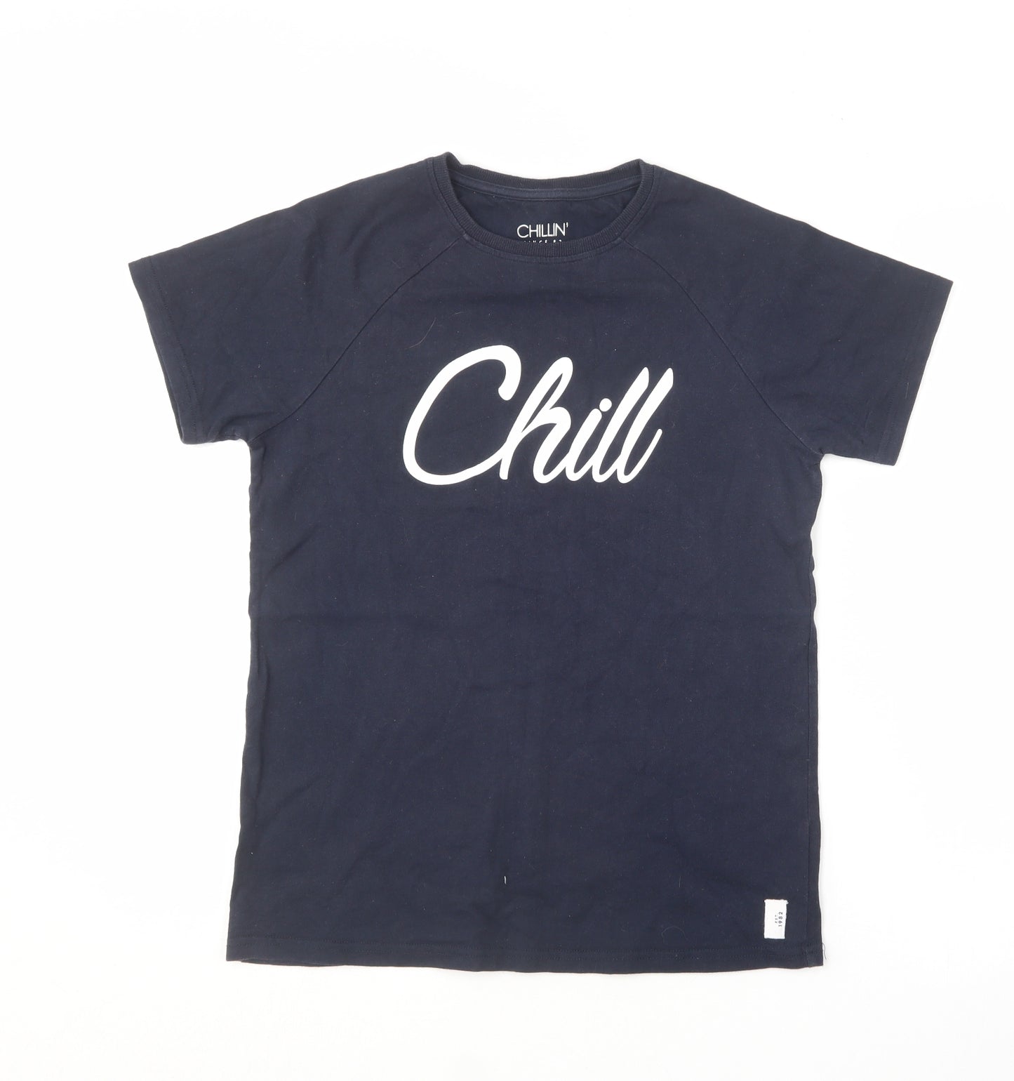 NEXT Boys Blue  Cotton Pullover T-Shirt Size 14 Years Round Neck