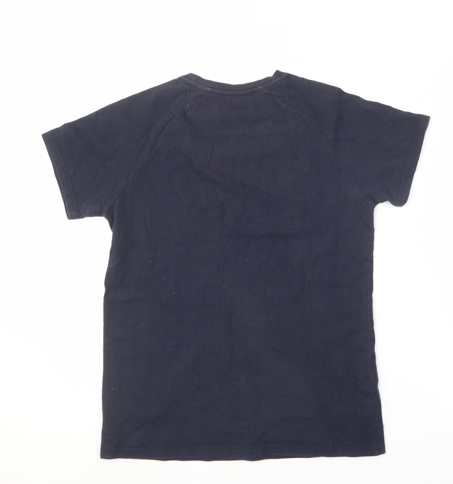 NEXT Boys Blue  Cotton Pullover T-Shirt Size 14 Years Round Neck