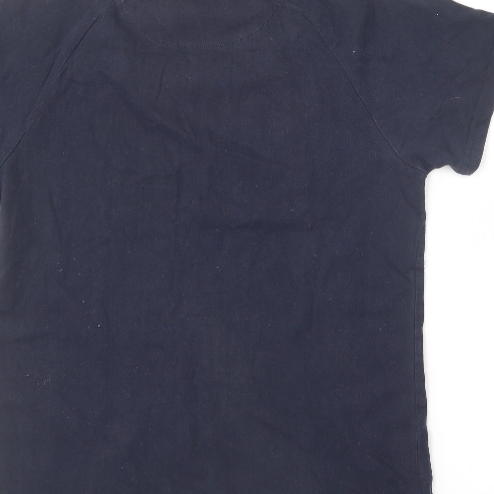 NEXT Boys Blue  Cotton Pullover T-Shirt Size 14 Years Round Neck