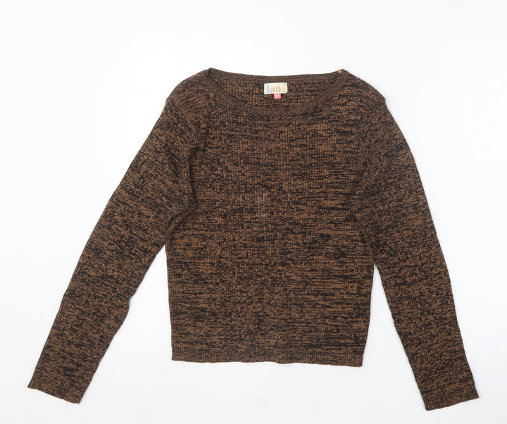 Lotties Womens Round Neck Acrylic Pullover Jumper Size 14