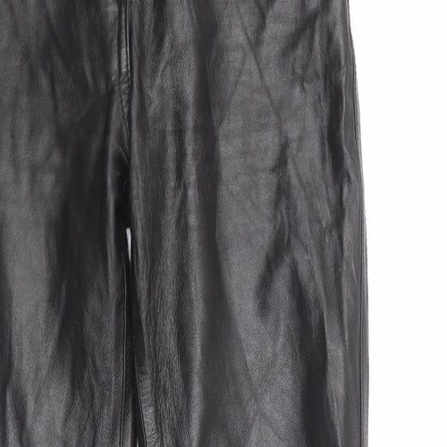 Vera Pelle Womens Black  Polyester Jegging Trousers Size 42 L27 in Regular