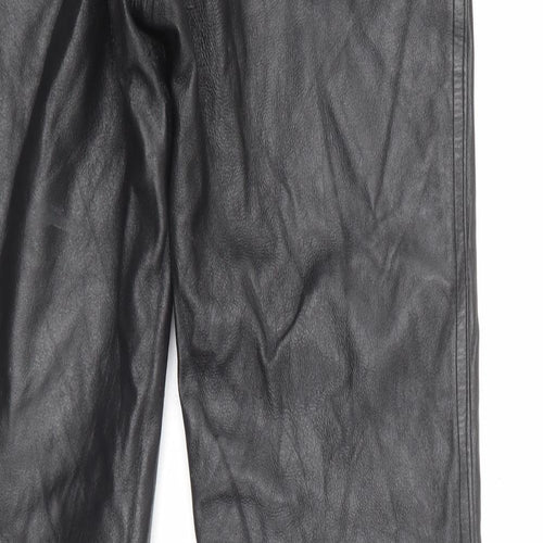 Vera Pelle Womens Black  Polyester Jegging Trousers Size 42 L27 in Regular