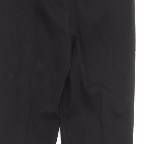 Topshop Womens Black  Polyester Carrot Trousers Size 8 L24 in Regular