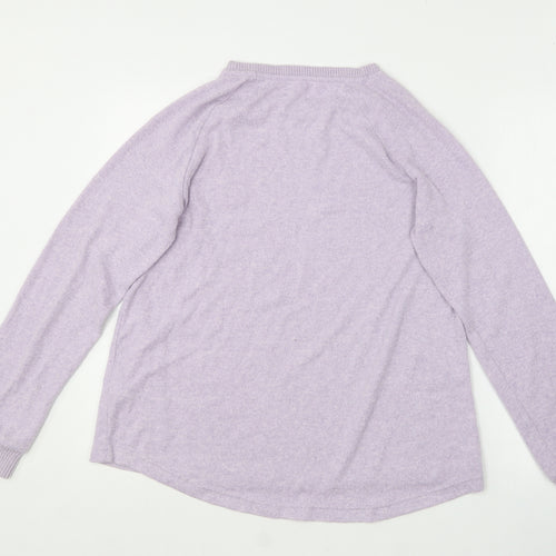 Primark Womens Purple Round Neck  Polyester Pullover Jumper Size S   - Size 10/12