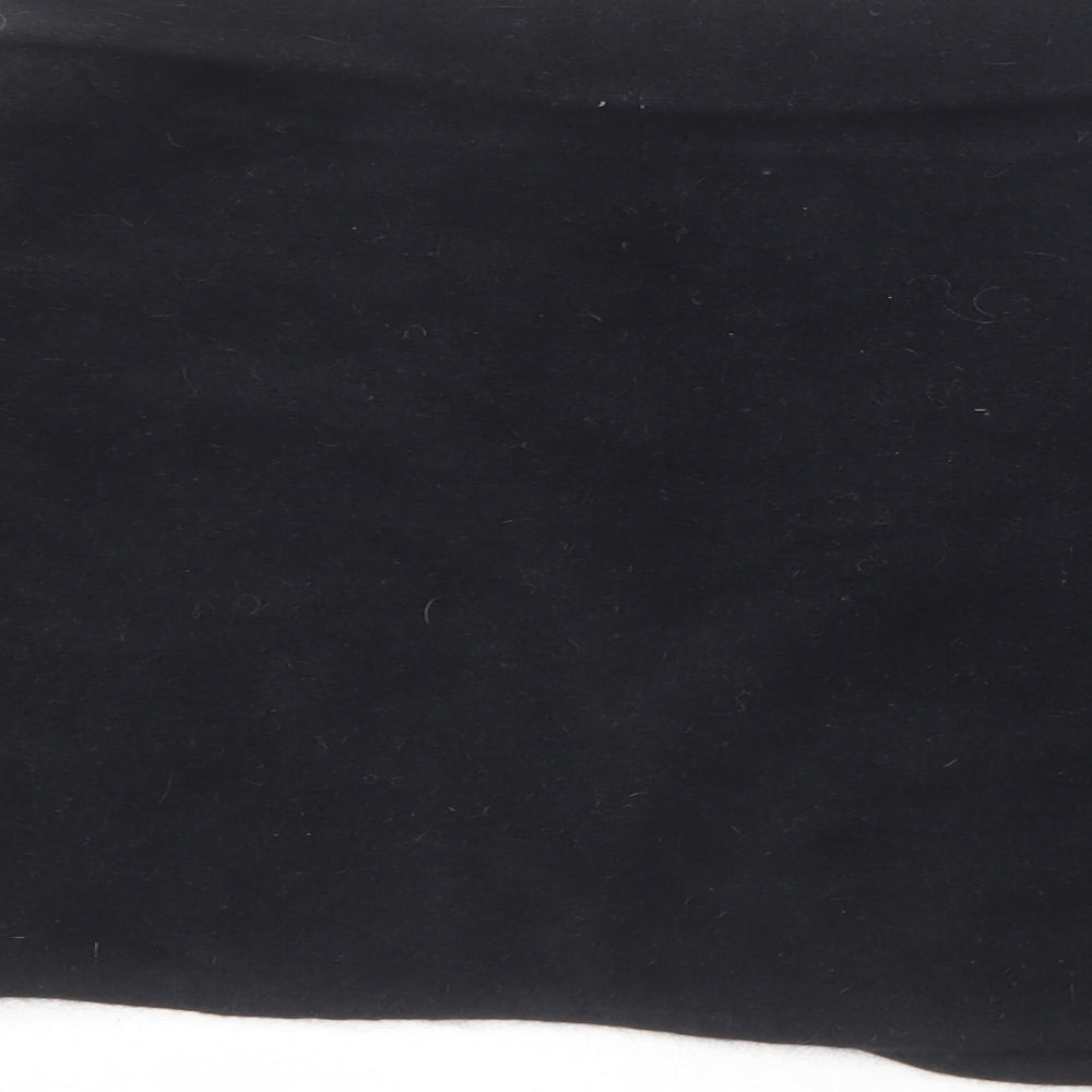 H&M Womens Black V-Neck  Angora Cardigan Jumper Size 40