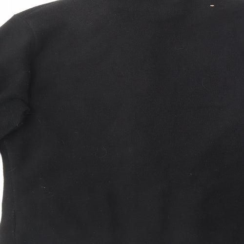Marks and Spencer Womens Black Collared  Polyester Pullover Jumper Size 14