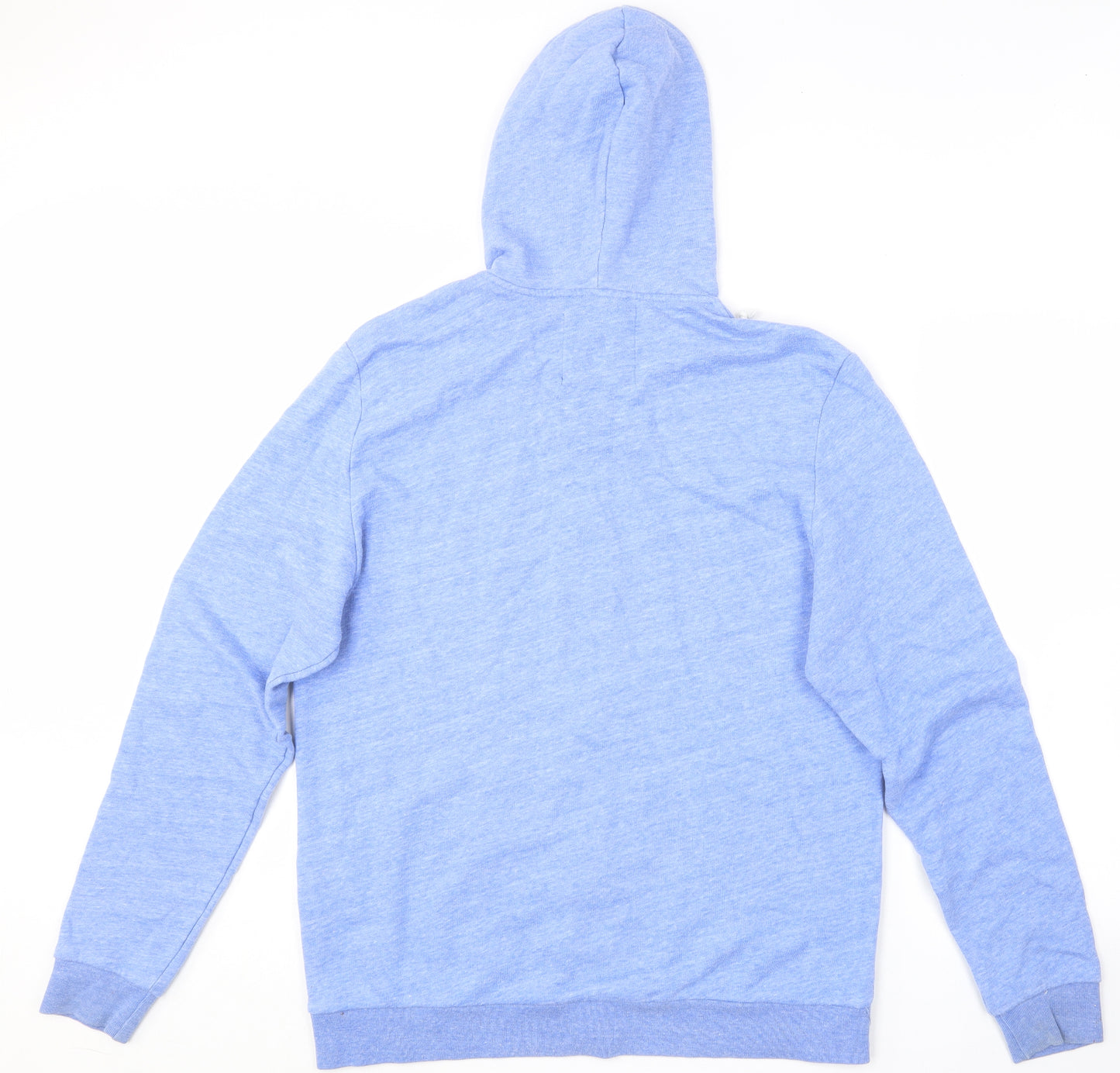 H&M Mens Blue  Cotton Full Zip Hoodie Size L