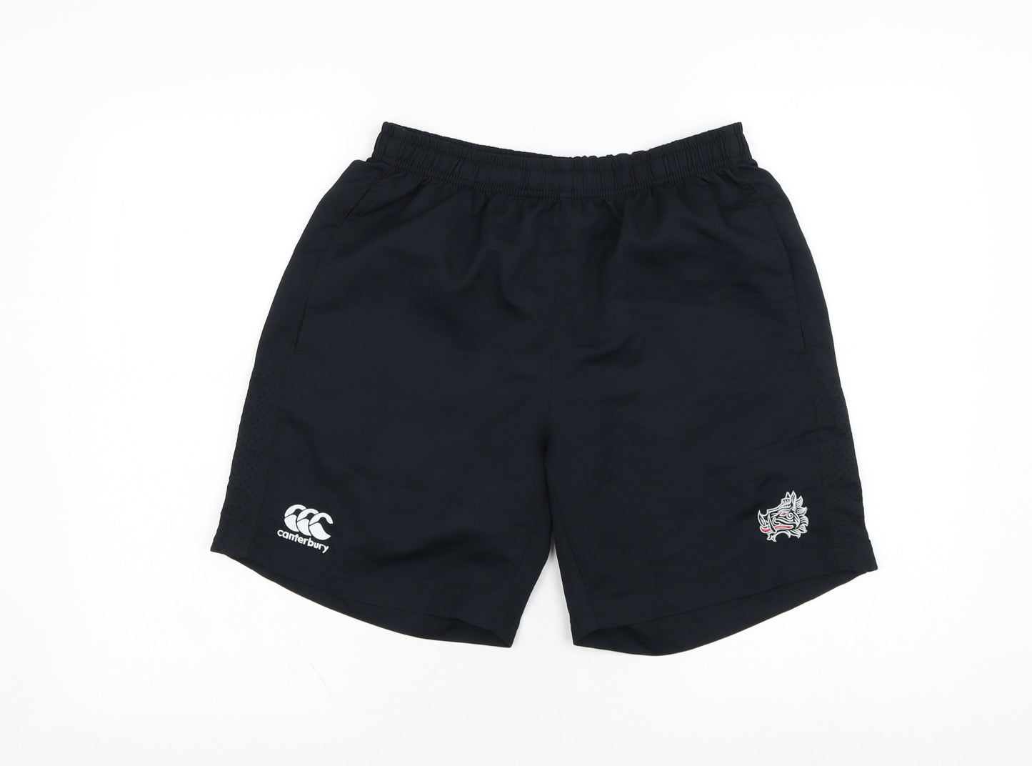 Canterbury Mens Black  Polyester Athletic Shorts Size M L7 in Regular  - Boar