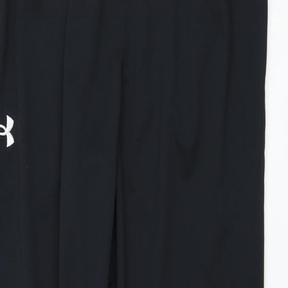 Under armour Mens Black  Polyester Jogger Trousers Size L L30 in Regular