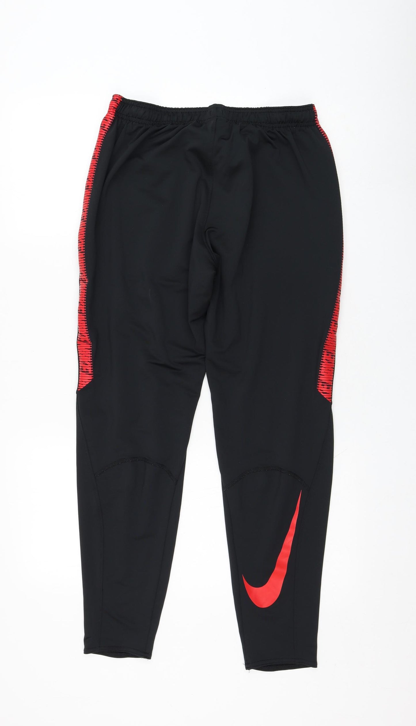 Nike Mens Black  Polyester Jogger Trousers Size M L28 in Regular