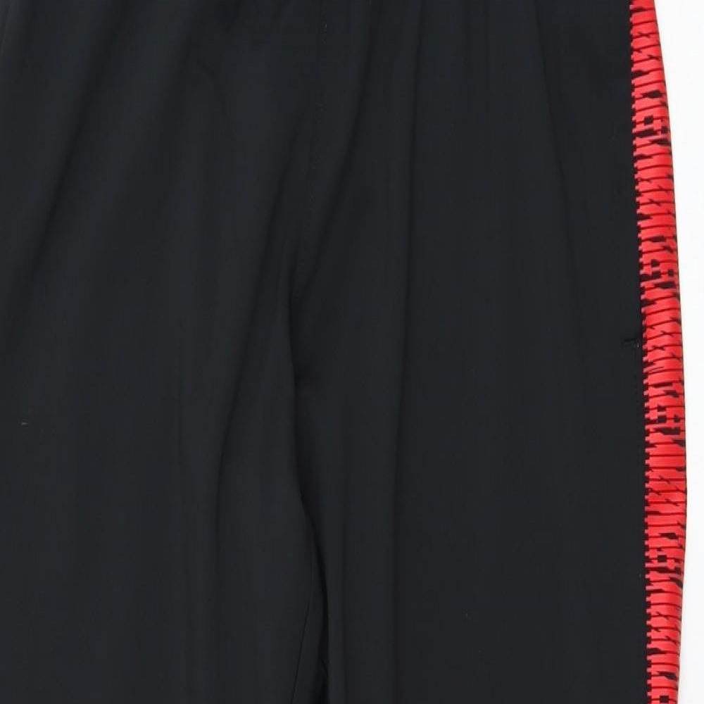 Nike Mens Black  Polyester Jogger Trousers Size M L28 in Regular