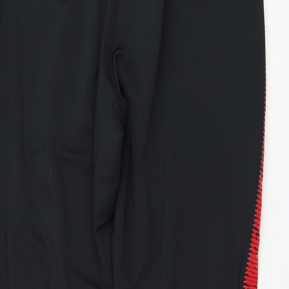 Nike Mens Black  Polyester Jogger Trousers Size M L28 in Regular