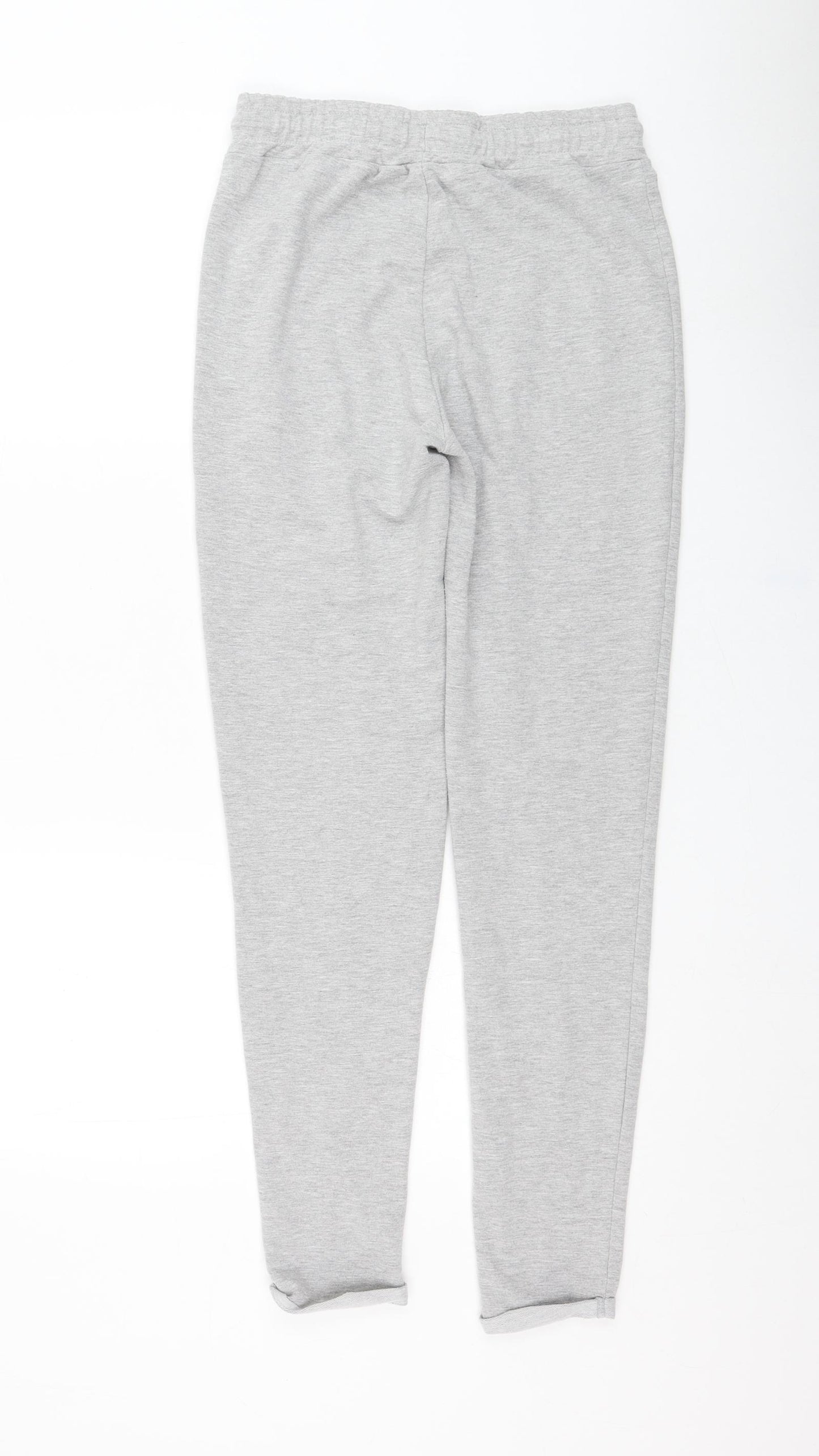 Primark Womens Grey  Cotton Jogger Trousers Size 6 L29 in Regular