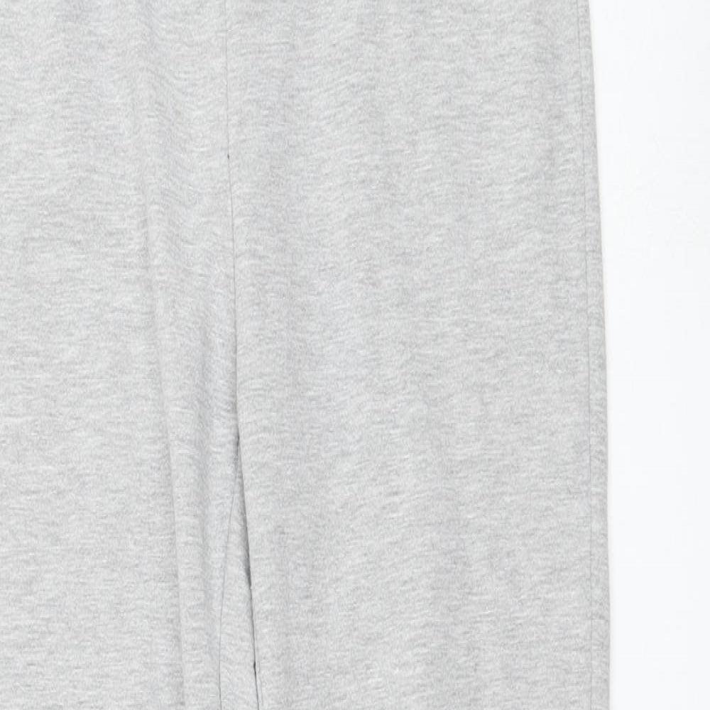 Primark Womens Grey  Cotton Jogger Trousers Size 6 L29 in Regular