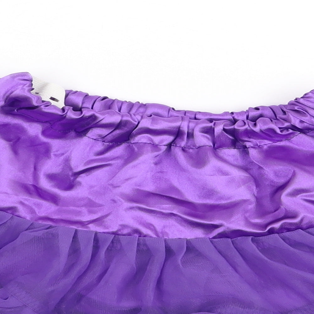 & Rabbit Girls Purple  Nylon Tutu Skirt Size L  Regular  - Underskirt