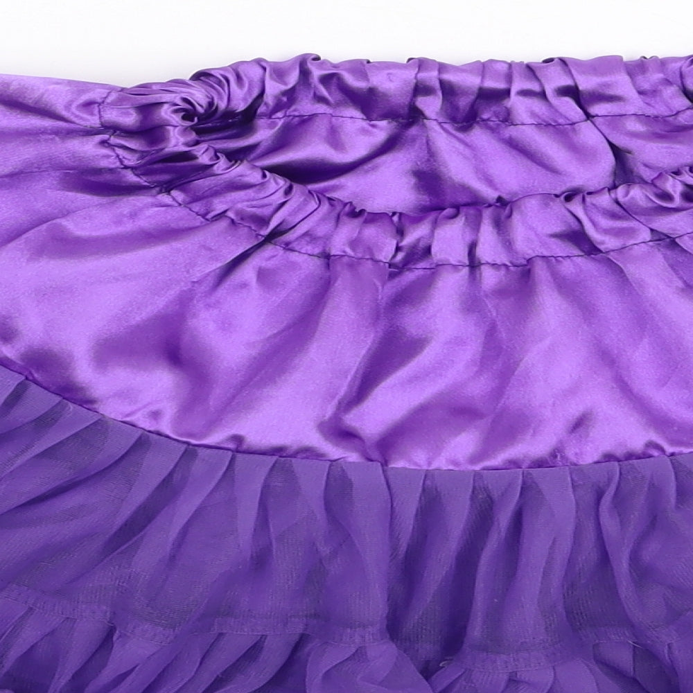& Rabbit Girls Purple  Nylon Tutu Skirt Size L  Regular  - Underskirt
