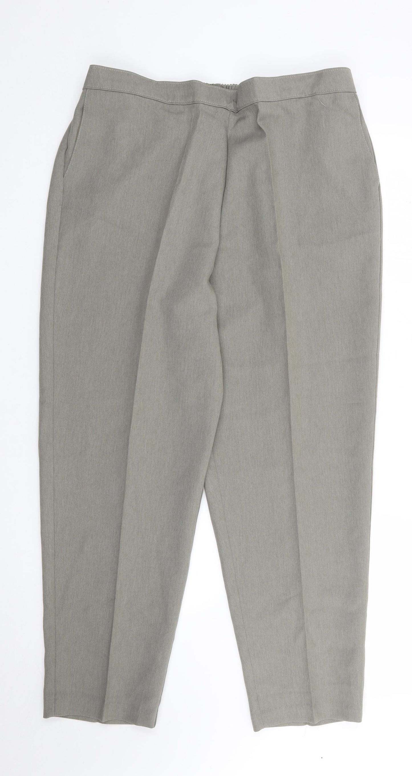 Saira of Manchester Womens Green  Polyester Trousers  Size 20 L26 in Regular