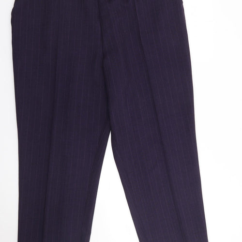Preworn Womens Purple  Polyester Trousers  Size 37 in L27 in Regular