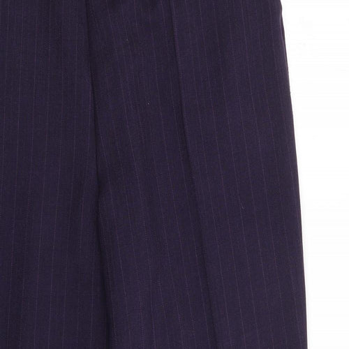 Preworn Womens Purple  Polyester Trousers  Size 37 in L27 in Regular