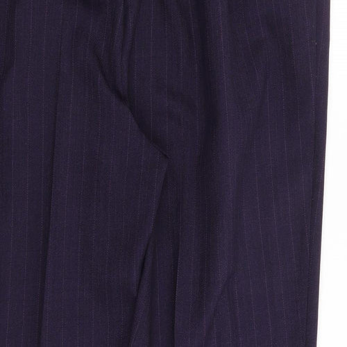 Preworn Womens Purple  Polyester Trousers  Size 37 in L27 in Regular