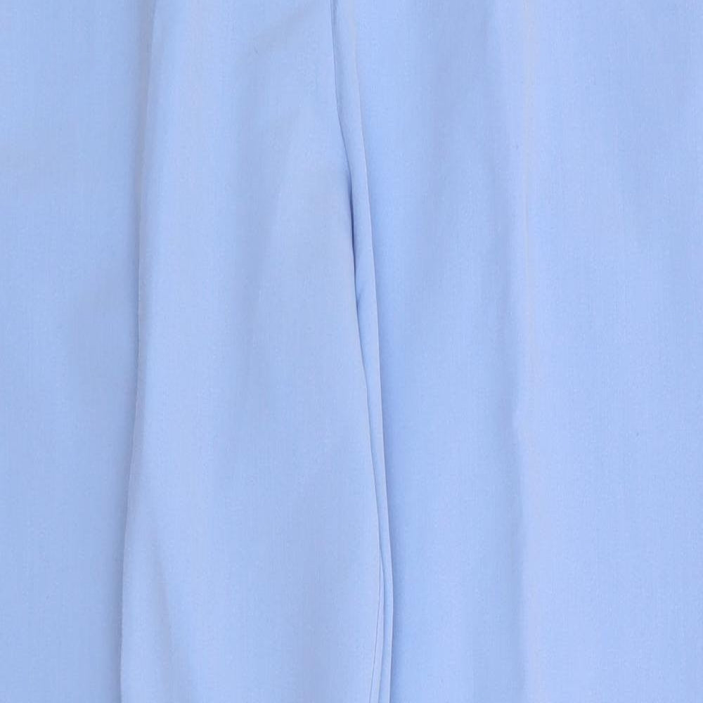 Julipa Womens Blue  Polyester Trousers  Size 14 L30 in Regular Zip