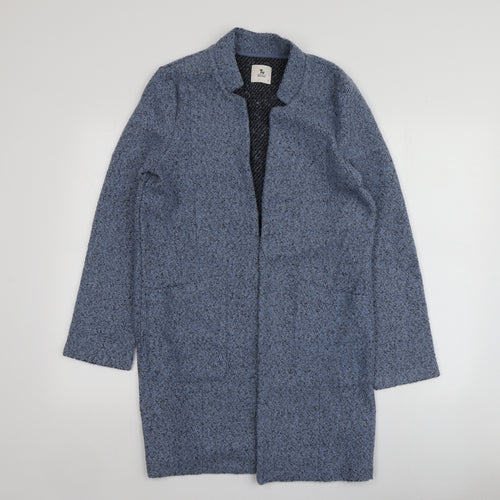 TU Womens Blue V-Neck  Polyester Cardigan Jumper Size S