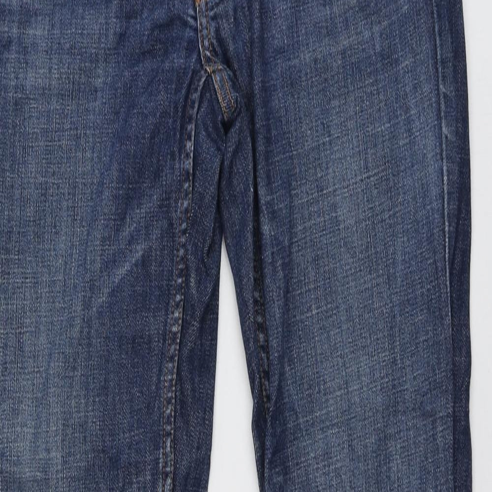 Oasis Womens Blue  Cotton Bootcut Jeans Size 10 L30.5 in Regular