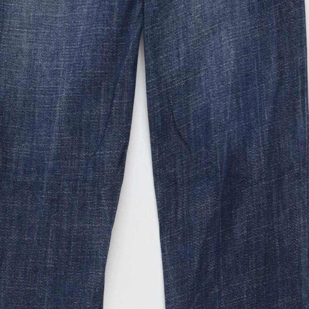 Oasis Womens Blue  Cotton Bootcut Jeans Size 10 L30.5 in Regular