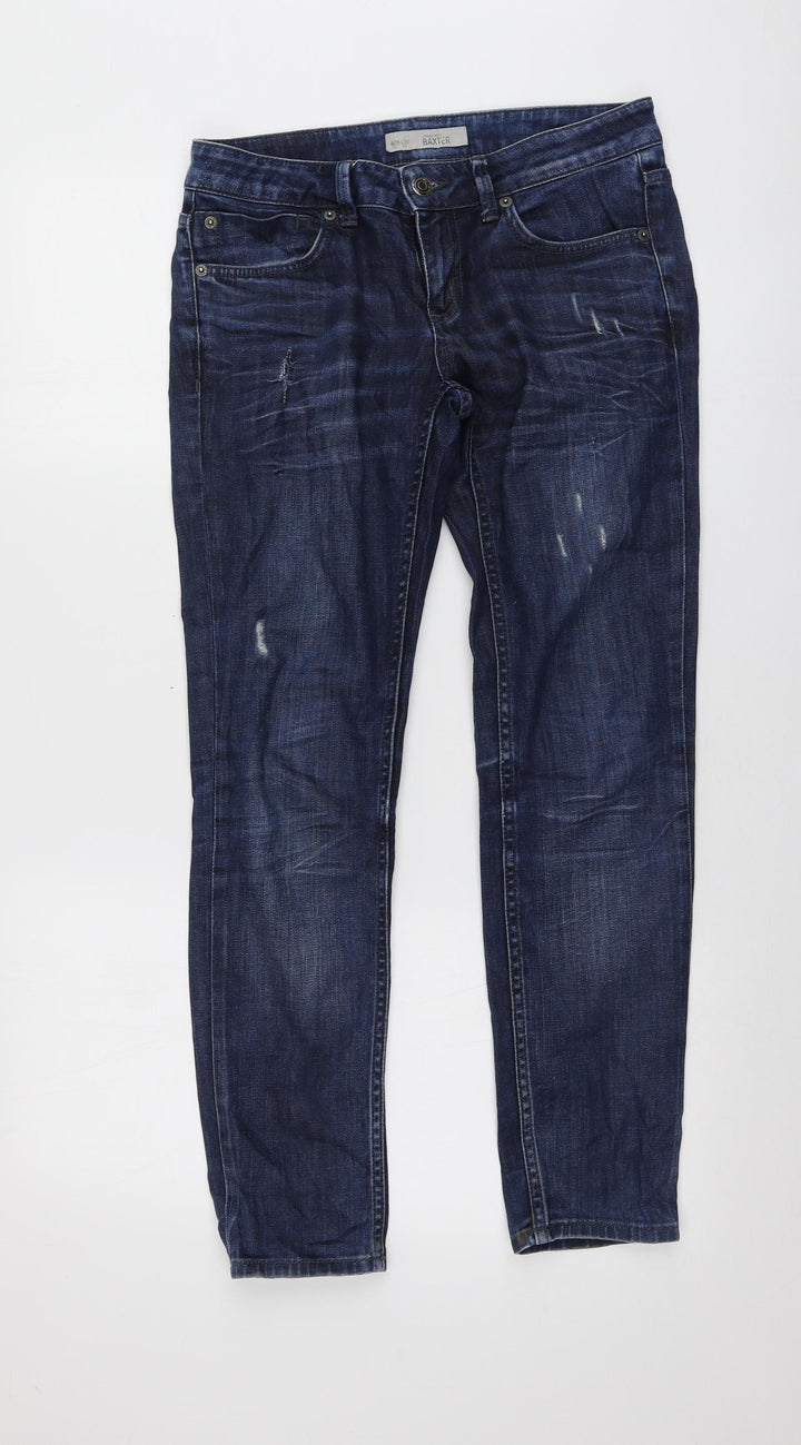 Baxter Womens Blue Cotton Skinny Jeans Size 28 L28 in Regular