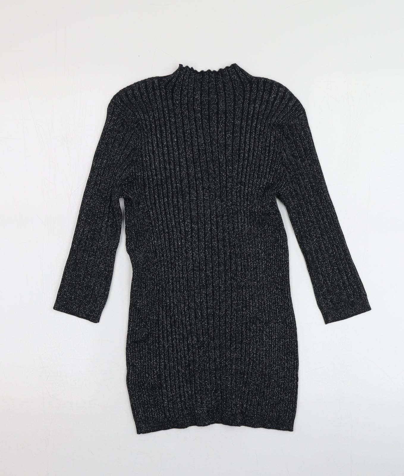 Atmoshpere Womens Black High Neck  Viscose Pullover Jumper Size 10