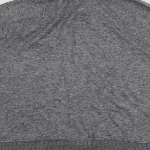 NEXT Womens Grey High Neck  Viscose Pullover Jumper Size L