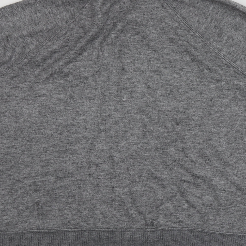 NEXT Womens Grey High Neck  Viscose Pullover Jumper Size L