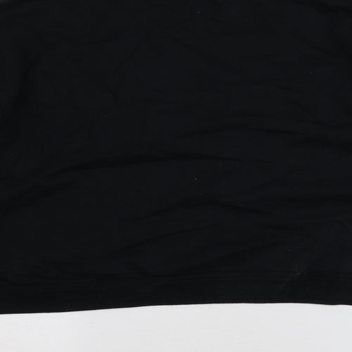 St Michael Womens Black Geometric 100% Cotton Pullover Sweatshirt Size 10