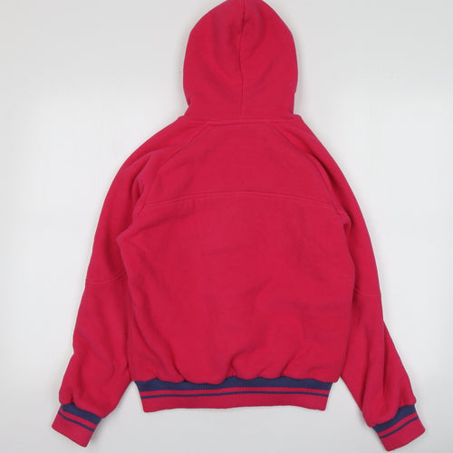 Backswing Womens Pink  Polyester Full Zip Hoodie Size 10