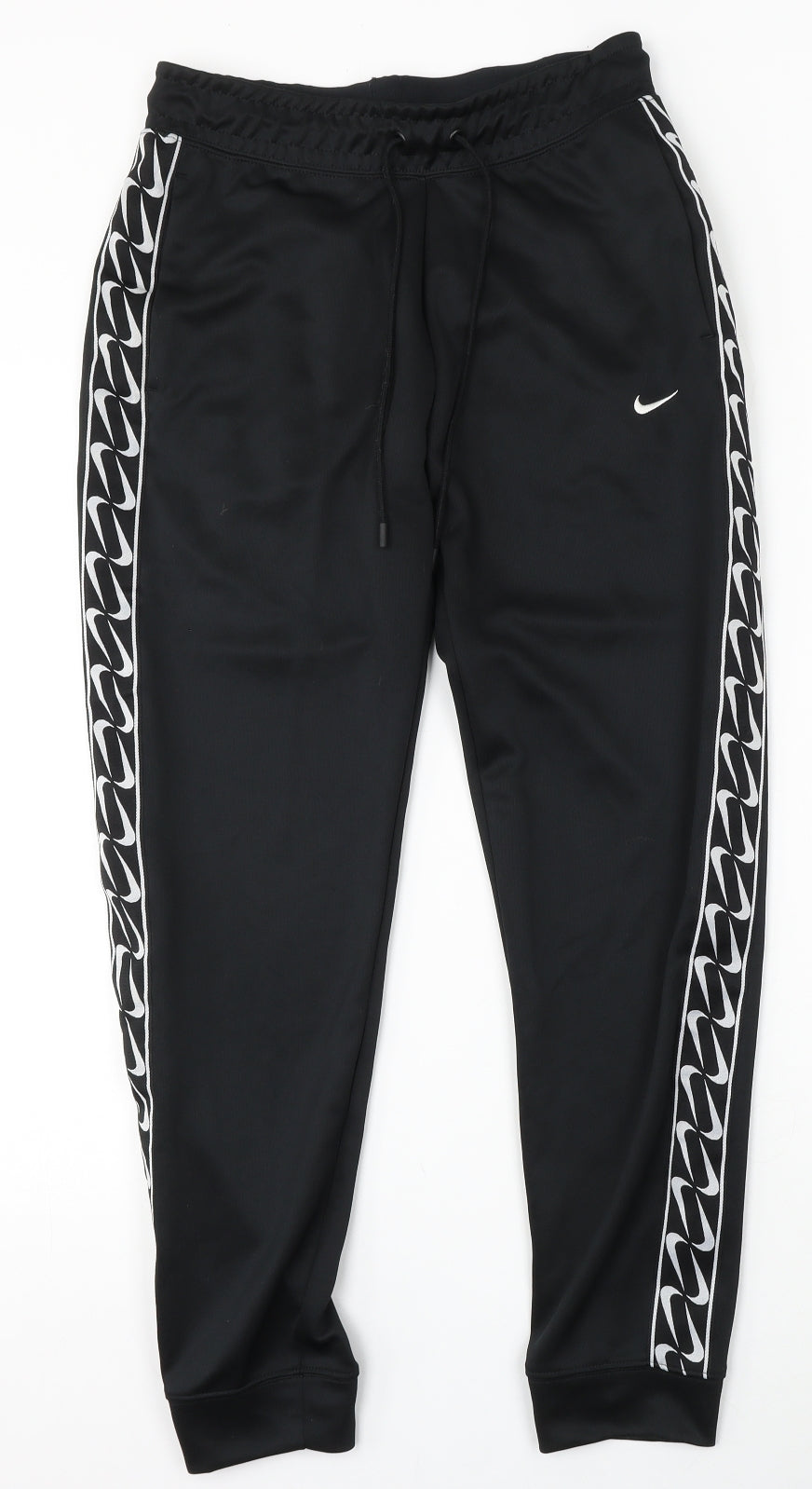 Nike Mens Black  Polyester Jogger Trousers Size S L28 in Regular
