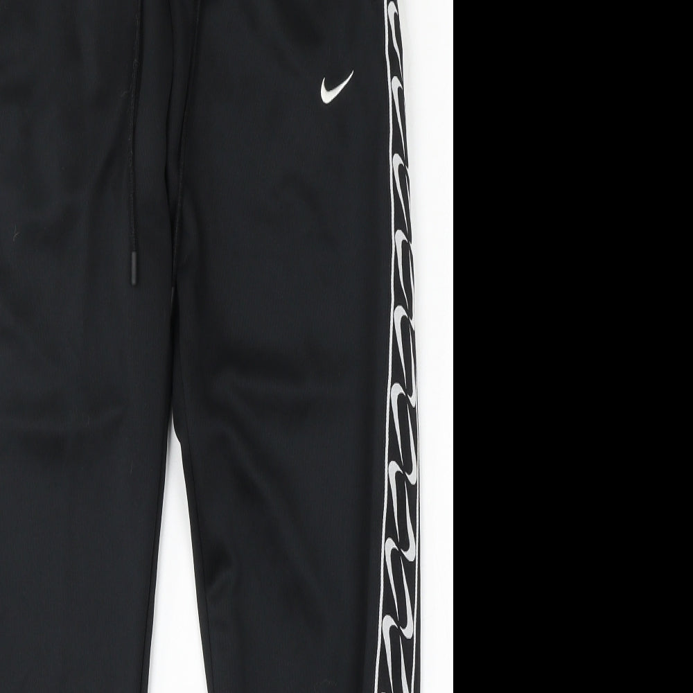 Nike Mens Black  Polyester Jogger Trousers Size S L28 in Regular