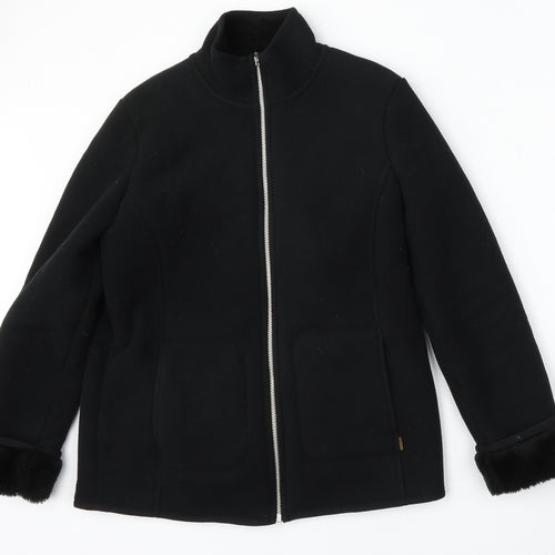 Debenhams Womens Black   Jacket  Size 12  Zip