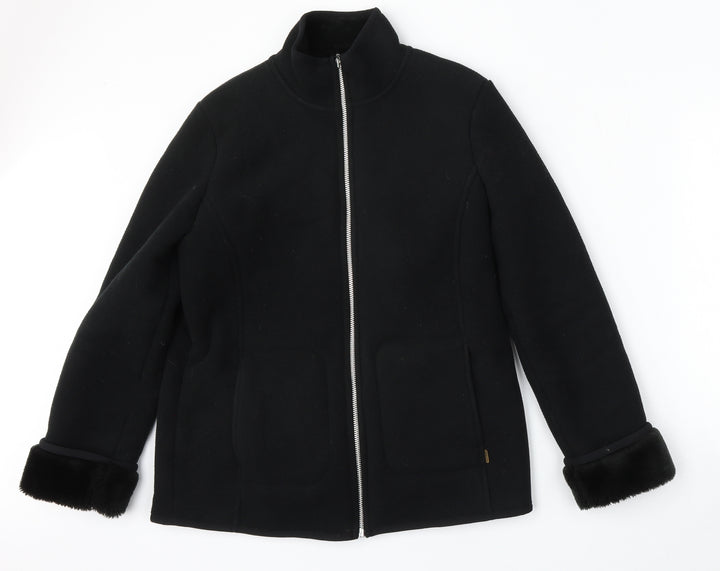 Debenhams Womens Black Jacket Size 12 Zip