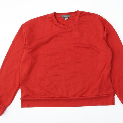Primark Womens Red  Polyester Pullover Sweatshirt Size S