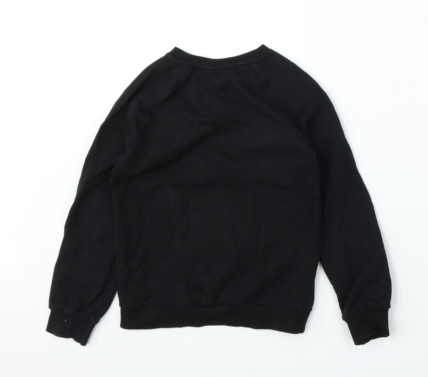 George Girls Black  Cotton Pullover Sweatshirt Size 7-8 Years   - minnie mouse
