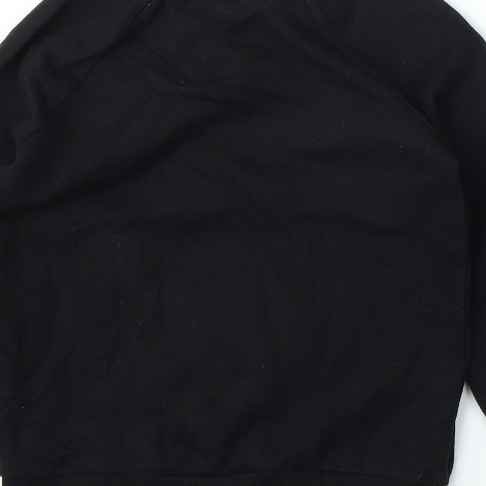 George Girls Black  Cotton Pullover Sweatshirt Size 7-8 Years   - minnie mouse