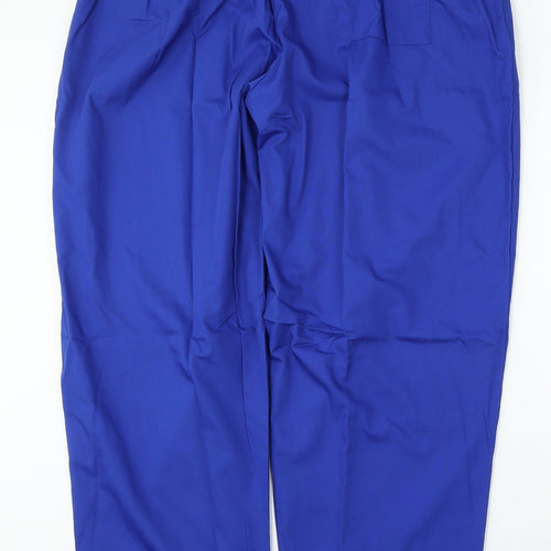 Alexandra Mens Blue  Polyester Trousers  Size 3XL L31 in Regular