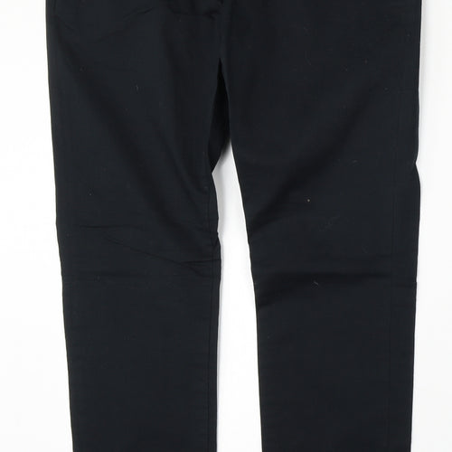H&M Womens Blue  Cotton Straight Jeans Size 34 L30 in Regular Button