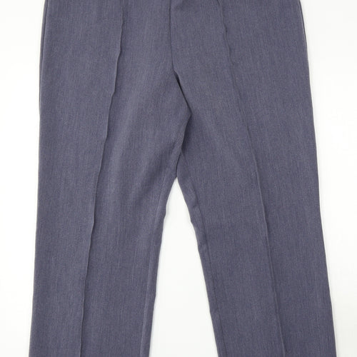 Classic Womens Blue  Polyester Trousers  Size 18 L27 in Regular