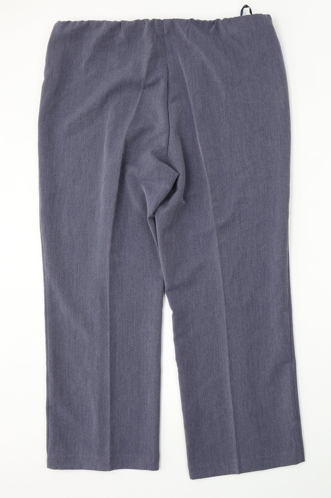 Classic Womens Blue  Polyester Trousers  Size 18 L27 in Regular