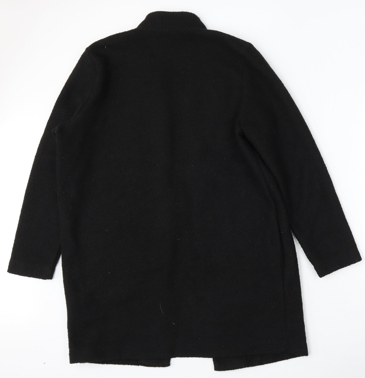 F&F Womens Black V-Neck  Polyester Cardigan Jumper Size 16